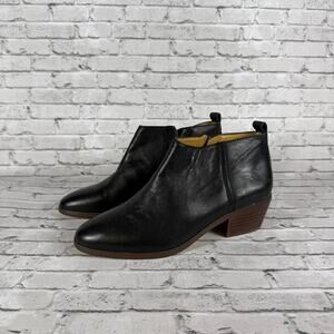 J crew brown leather ankle